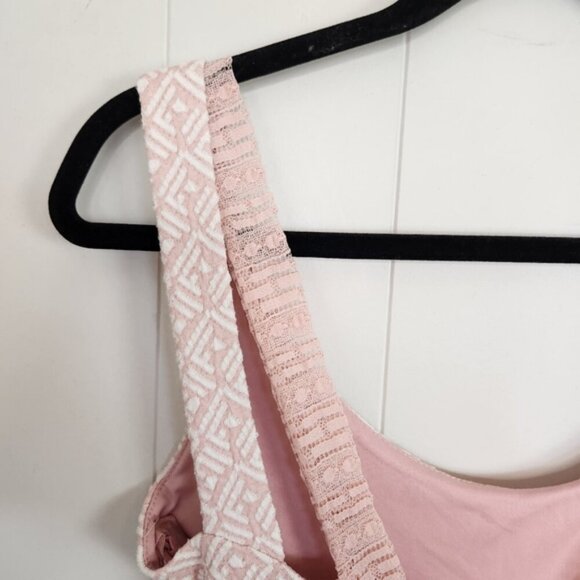 Stradivarius Pink Fit & Flare Sleeveless Tea Dress Mini Knee Length Soft Girl - Picture 7 of 11